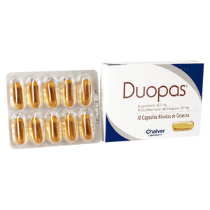 Duopas Cápsula Blanda 400/20mg Caja 10 Unidades