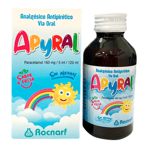 Apyral Jarabe 160mg/5ml Fresa Frasco 120 ml