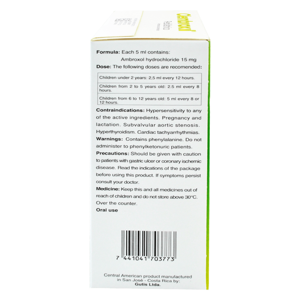 Clembroxil Flem Sol 15mg/5ml Pediátrico 120 ml - Farmacias Medicity