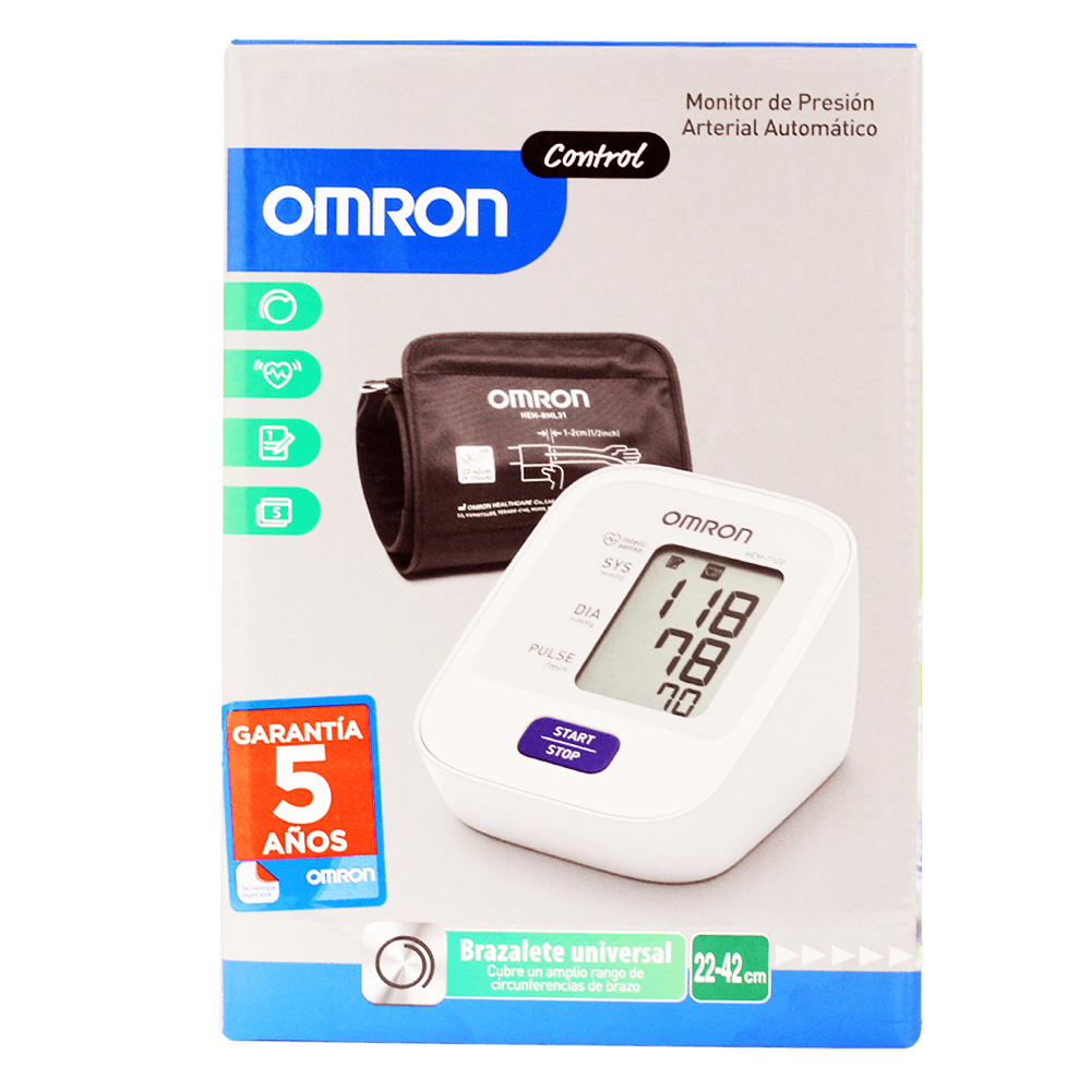 Omron Tensiómetro Control Brazo Hem-7120 - Farmacias Medicity