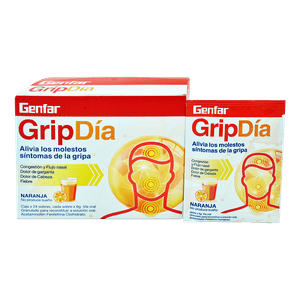 Genfargrip Día Granulado Naranja 6 g Caja 24 Unidades