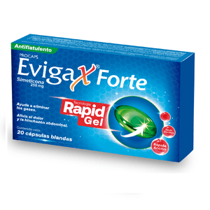 Evigax Forte Cápsula Blanda 250 mg Caja 20 Unidades