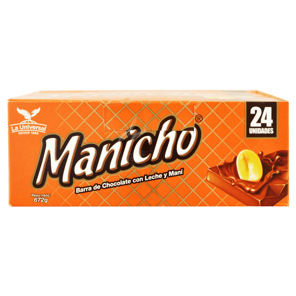 Manicho Chocolate 28 g Caja 24 Unidades Farmacias Medicity