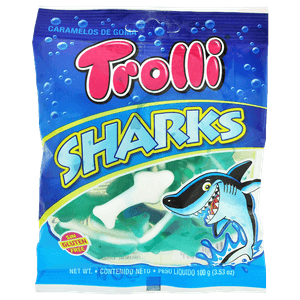 Trolli Gomitas Sharks Paquete 100 g