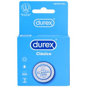 Durex Preservativos Clásico Caja 3 Unidades