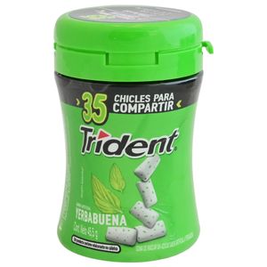 Trident Chicles Yerbabuena Sin Azúcar 45.5 g 6 Unidades