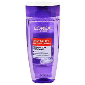Loreal Agua Micelar Revitalif Ácido Hialurónico 200 ml