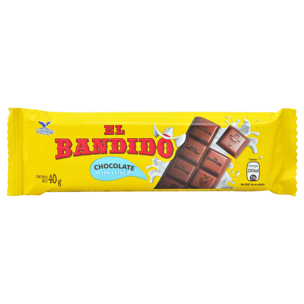 Bandido Chocolate Con Leche 40g 12 Unidades Farmacias Medicity