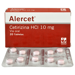 Alercet Tabletas 10 mg Caja con 20 Unidades