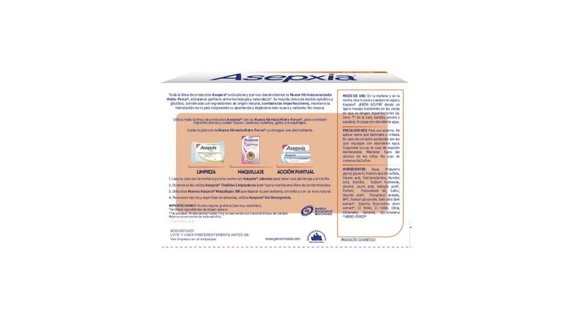 Jabón Asepxia Azufre 100 G