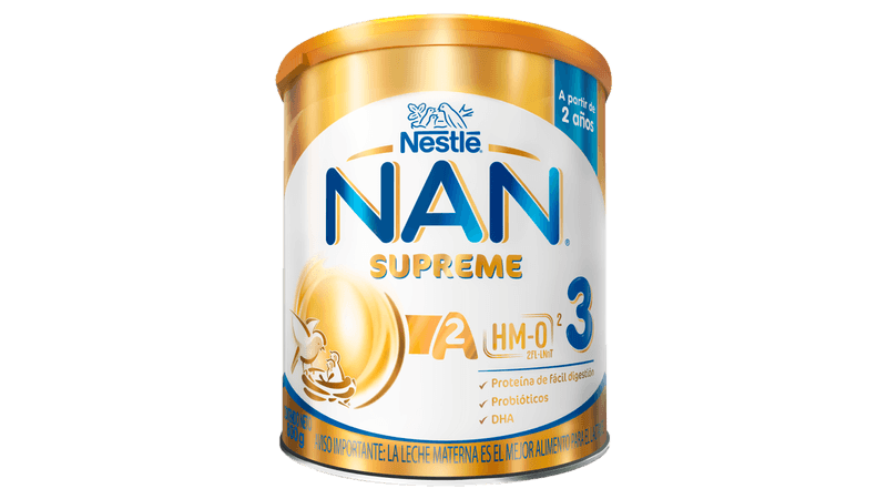 Nestlé NAN 3 Supreme Pro Fórmula Infantil a Partir de 1 Año 1 Lata de 800 g