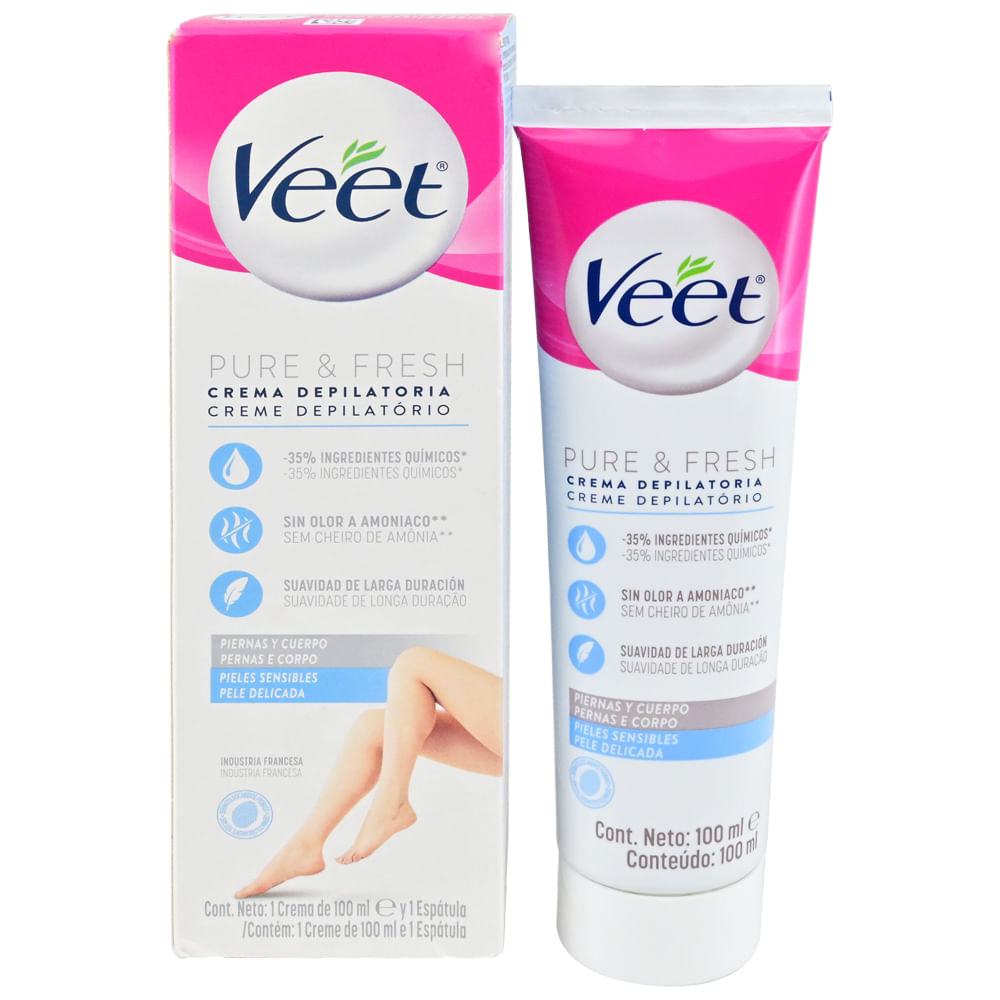 Crema Depilatoria Pieles sensibles Veet - 100 mL