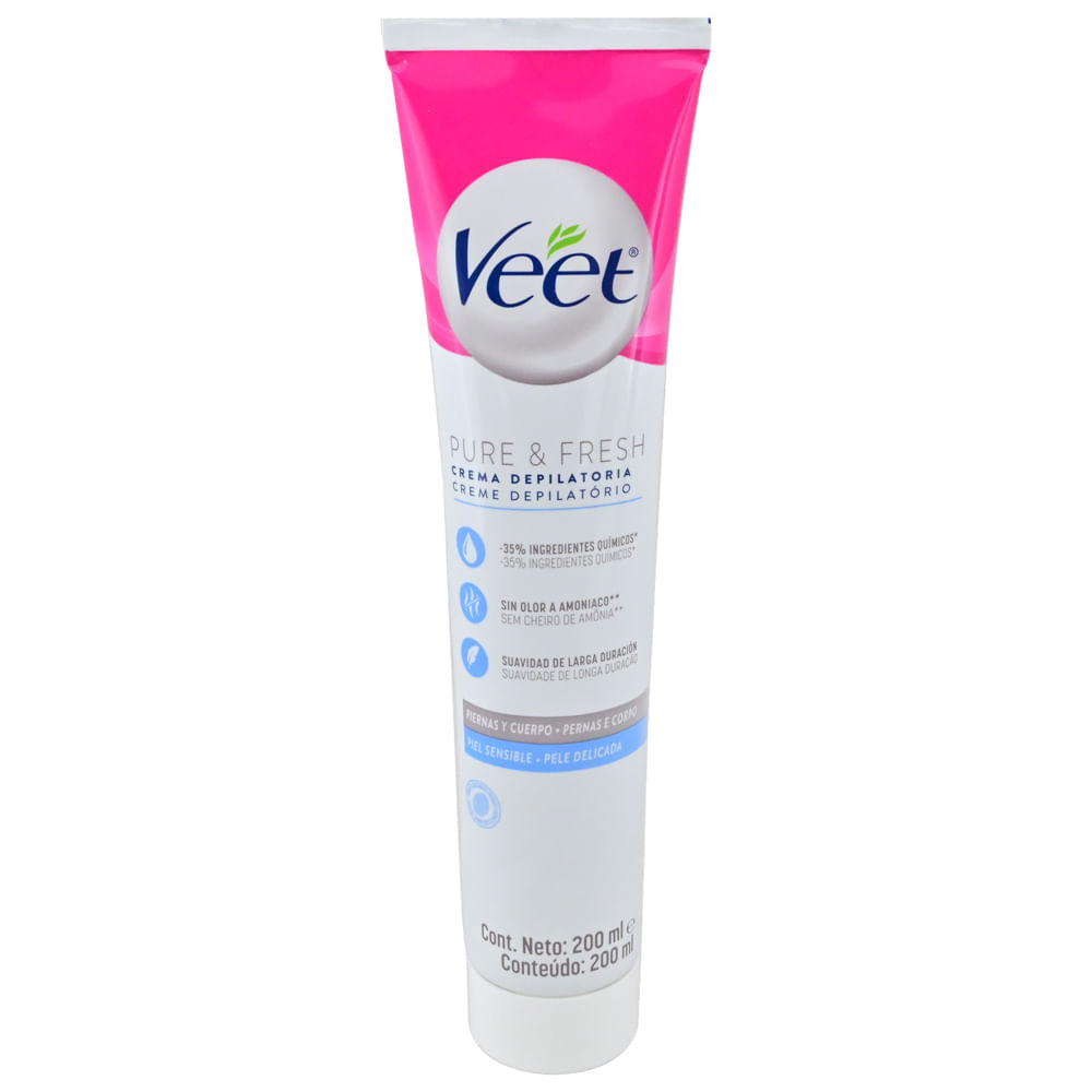 Veet Crema Depiladora Piernas/Cuerpo Piel Sensible 200ml