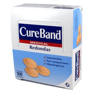 Cure band medical Band Redondas 100 Unidades