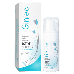 Ginlac Jabón Íntimo Active Mousse Ph4 100 ml