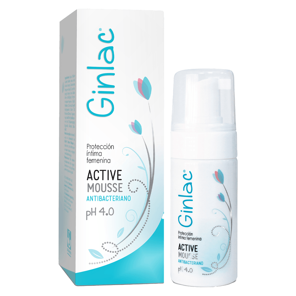 Ginlac Jabón Íntimo Active Mousse Ph4 100 ml - Farmacias Medicity