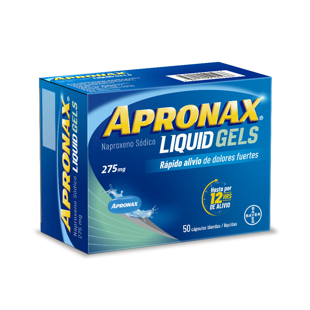 Apronax Cápsula Líquida 275 Mg Liquid Gels Caja Con 50 Unidades Farmacias Medicity 0273