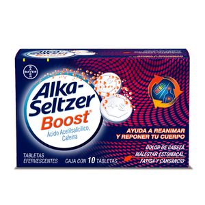 Alka Seltzer Boost Caja con 10 Comprimidos Efervescentes