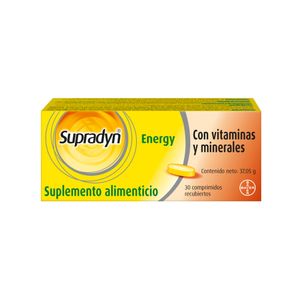 Supradyn Energy Comprimidos Recubiertos 30 Unidades