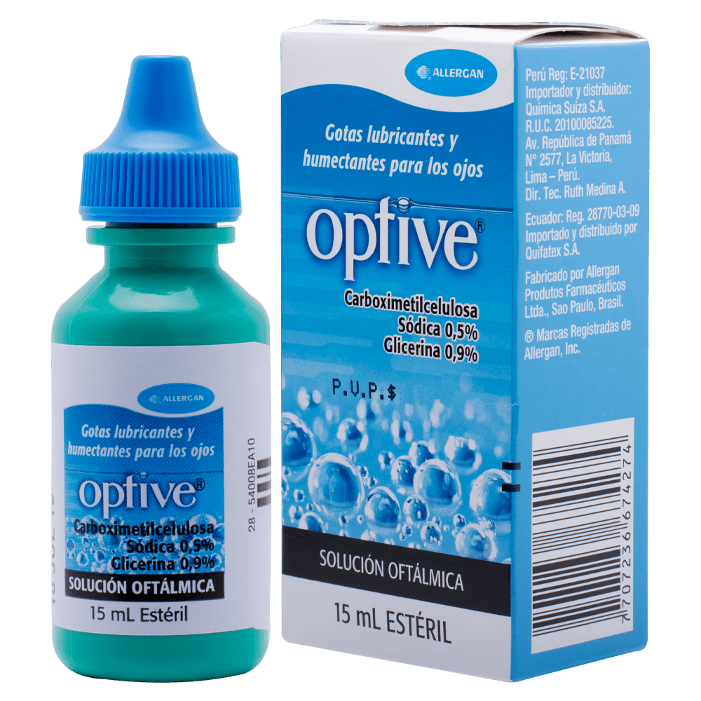 Optive Solución Oftálmico 0.5-0.9 Frasco Con 15 ML - Farmacias Medicity