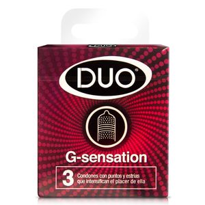 Duo Preservativos G-Sensation 3 Unidades