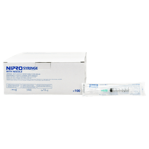 Nipro Jeringa 3ml 21gx1-1/2 100 Unidades
