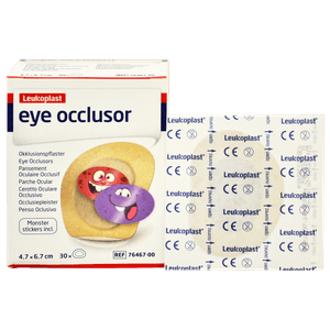 Leukoplast Parche Ocular Monster 4.7x6.7 30 Unidades