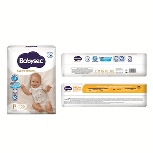 Babysec Pañal Infantil Super Premium Pequeño 56 Unidades