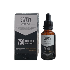 Canna Vitale Cbd Oil 750 mg Frasco 30 ml
