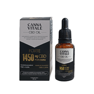 Canna Vitale Cbd Oil 1450 mg  Frasco con 30 mL