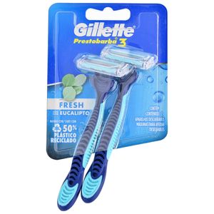 Gillette Afeitadora Prestobarba 3 Fresh Eucalipto 2 Unidades