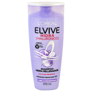 Loreal Elvive Shampoo Hidra Rellenador Hidra Hialurónico 370 ml