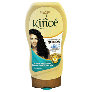 Kinoe Acondicionador Quinoa Elixir 4 Oleos Rizos Y Ondas 530 ml