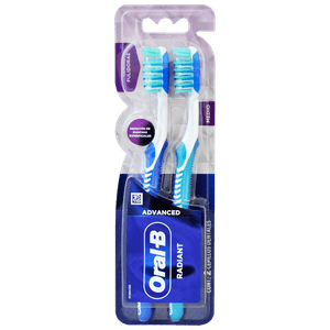 Oral B Cepillo Dental Advanced Radiant Medio 2 Unidades