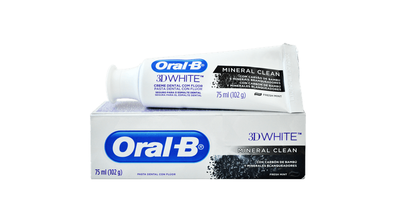 Oral B Pasta Dental 3d White Mineral Clean 102 g Farmacias Medicity