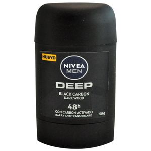 Nivea Desodorante Barra Men Deep Black Carbón 48h 50 g