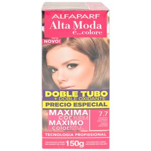 Alta Moda Tinte Castaño Lum Extra Claro #7.7 2 Unidades