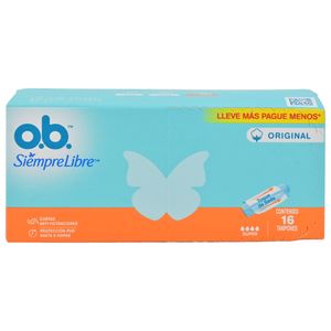 Ob Tampones Super 16 Unidades