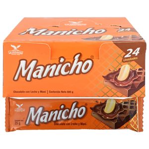 Manicho Chocolate 25 g 24 Unidades