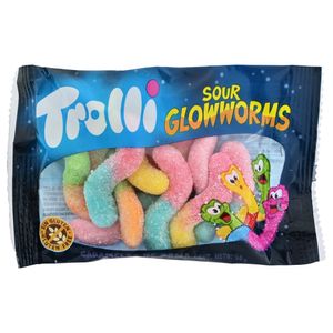 Trolli Gomitas Sour Glowworms 50 g