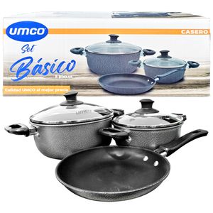 Umco Set Básico Ollas Casero Colores 5 Piezas
