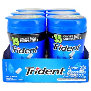Trident Chicles Menta Frasco 45.5 g