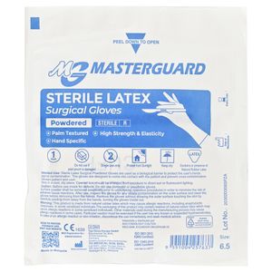 Nipro/Masterguard Guantes Quirúrgicos N.6.5