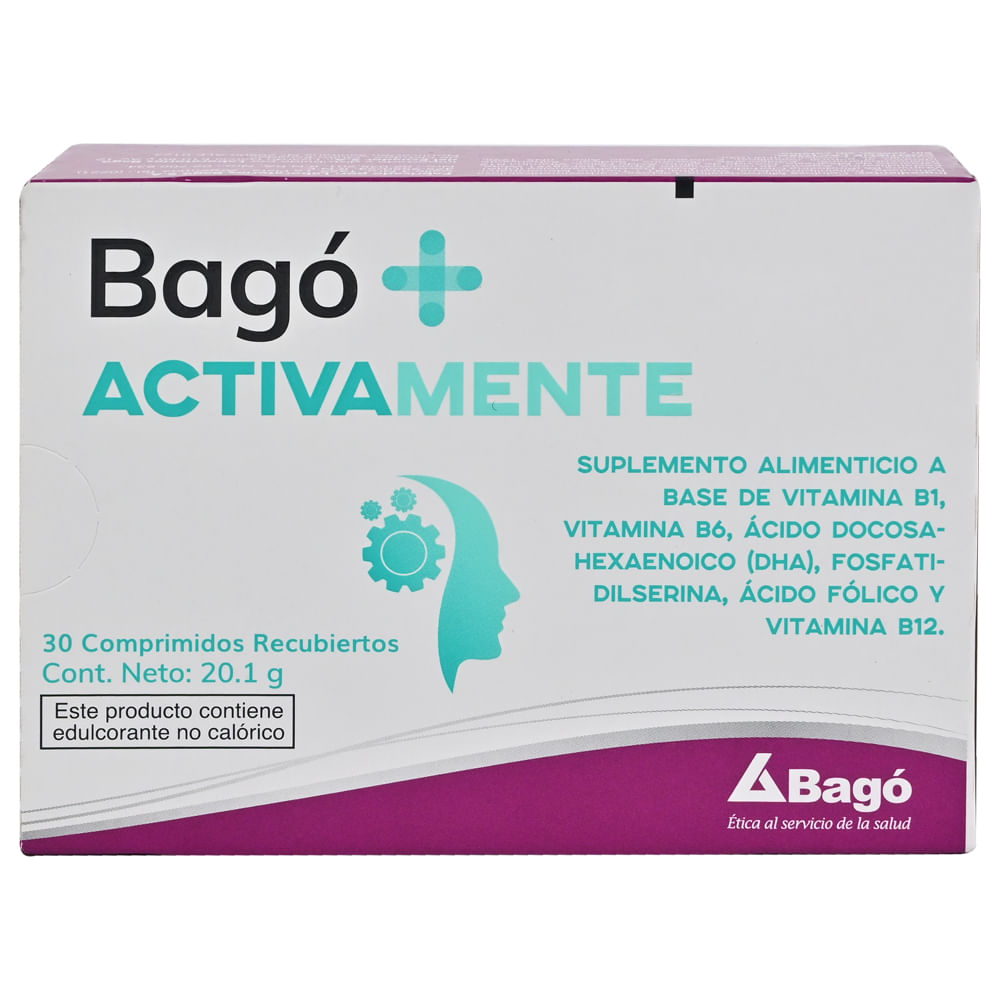 Bagó+ Activamente Suplemento Alimenticio Comprimido Recubierto 30 ...