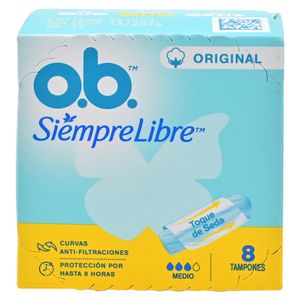 Ob Tampones Medio 8 Unidades