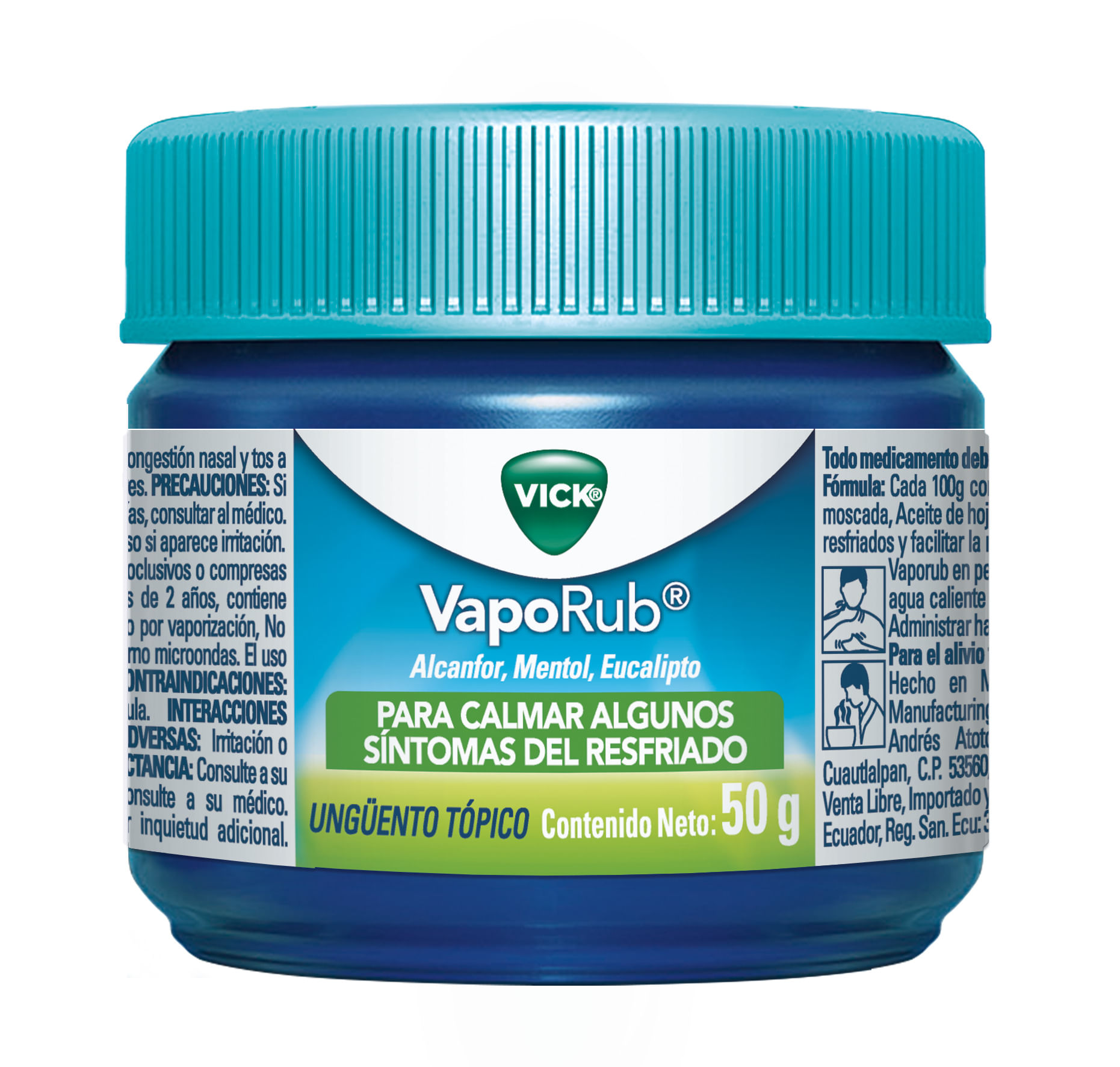 Vick VapoRub Ungüento 50 g - Farmacias Medicity