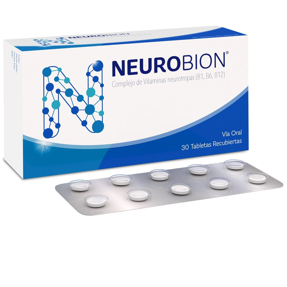 Neurobión Vitaminas Del Complejo B Tabletas 30 Unidades - Farmacias ...