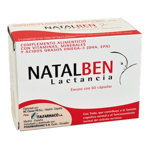 Natalben Lactancia Cápsulas Caja 60 Unidades