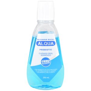 Alqua Enjuague Bucal Probiotic Cuidado Oral Avanzado Cero Alcohol 250 ml