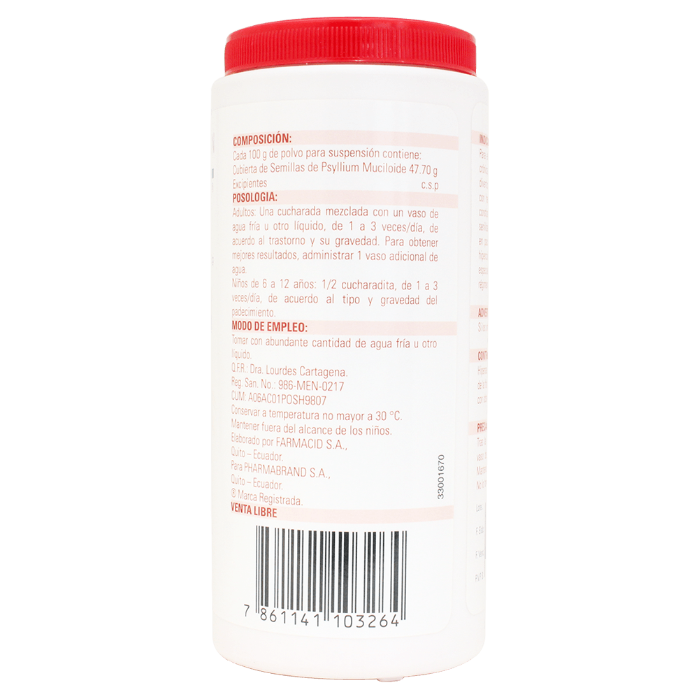 Biofit Polvo Fibra Natural Fresa Frasco 300 g - Farmacias Medicity